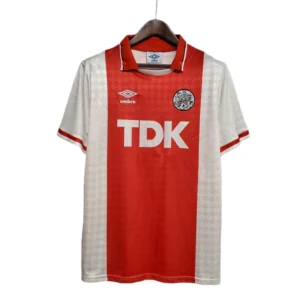 Camisa Ajax Retrô 1990/1992 Vermelha e Branca - Umbro