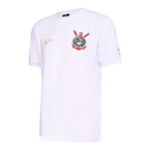 Camisa Retrô Corinthians Basílio 1979 - Masculina - Branca