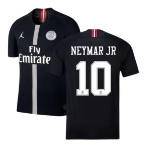 Camisa Retrô Paris Saint-Germain Champions League 2018/19 - Masculina Jordan - Azul com detalhes em vermelho