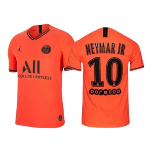 Camisa Retrô Paris Saint-Germain II 2019/20 - Masculina Jordan - Laranja com detalhes em preto
