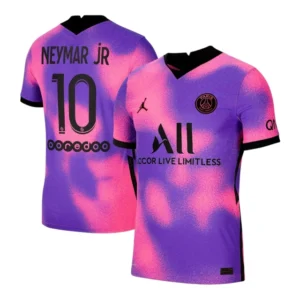 Camisa Retrô Paris Saint-Germain IV 20/21 - Masculina Jordan - Rosa e roxa
