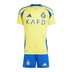 Kit Infantil Al-Nassr I 24/25 - Adidas - Amarelo e azul