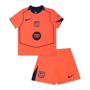 Kit Infantil Barcelona III 25/26 - Nike - Laranja e azul