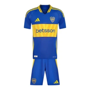 Kit Infantil Boca Juniors I 24/25 - Adidas - Azul com detalhes em amarelo