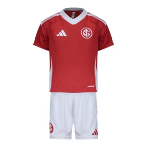 Kit Infantil Internacional I 25/26 - Adidas - Vermelho e branco