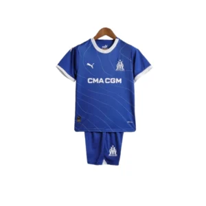 Kit Infantil Marseille II 23/24 - Puma - Azul com detalhes em branco