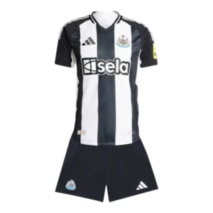 Kit Infantil Newcastle I 24/25 - Adidas - Branco e preto