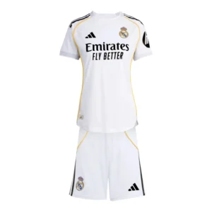 Kit Infantil Real Madrid I 25/26 - Adidas - Branco