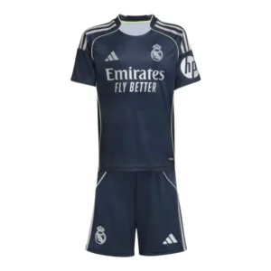 Kit Infantil Real Madrid II 25/26 - Adidas - Azul com detalhes em amarelo