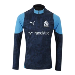 Camisa Olympique Marseille 25/26 manga longa - Torcedor Puma Masculina - Azul