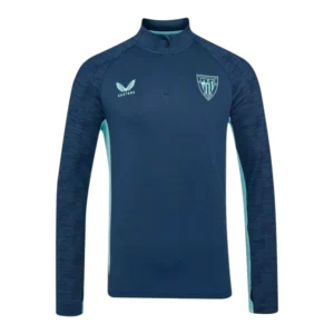 Camisa Athletic Bilbao Treino 25/26 manga longa - Torcedor Castore Masculina - Azul