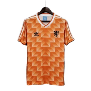 Camisa Retrô Seleção da Holanda I 1988 - Adidas Masculina - Laranja