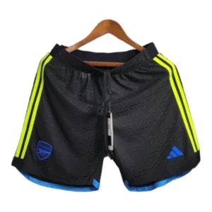Shorts Arsenal 23/24 - Masculino Adidas - Preto com detalhes em amarelo e azul