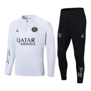 Conjunto Paris Saint German 24/25 - Masculino Jordan - Branco e preto