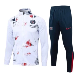 Conjunto Paris Saint German II 24/25 - Masculino Nike - Branco com detalhes em vermelho e azul