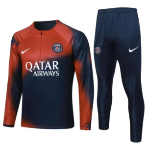Conjunto Paris Saint-Germain Treino 23/24 - Masculino Nike - Azul com detalhes em vermelho