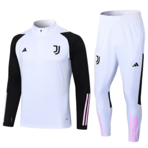 Conjunto Juventus Treino 24/25 - Masculino Adidas - Branco e preto