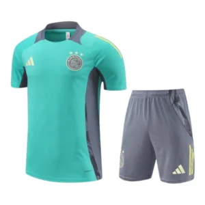 Kit Treino adulto - Camisa e Shorts - Ajax Adidas 24/25 - Verde e cinza