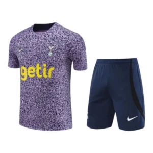 Kit Treino adulto - Camisa e Shorts - Tottenham Nike 23/24 - Roxo e azul