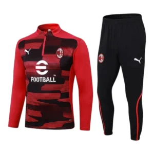 Conjunto AC Milan Treino 24/25 - Masculino Puma - Vermelho e preto