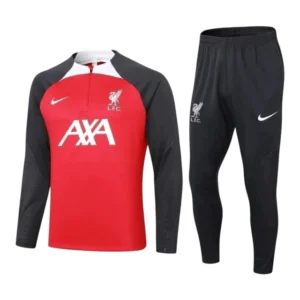 Conjunto Liverpool Treino 24/25 - Masculino Nike - Vermelho e preto com detalhes em branco