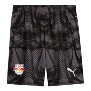 Short Red Bull Bragantino Goleiro I 25/26 - Masculino Puma - Preto com detalhes em cinza e branco