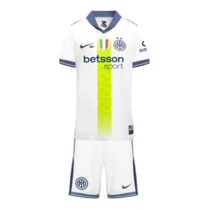 Kit Infantil Inter de Milão Edição especial Valentino Rossi II 24/25 - Nike - Branco com detalhes em azul