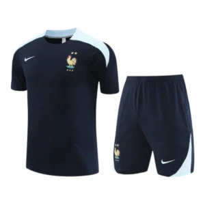 Kit Treino adulto - Camisa e Shorts - Seleção França Nike 24/25 - Azul