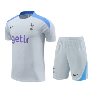 Kit Treino adulto - Camisa e Shorts - Tottenham Nike 24/25 - Cinza com detalhes em azul