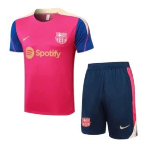 Kit Treino adulto - Camisa e Shorts - Barcelona Nike 24/25 - Rosa e azul
