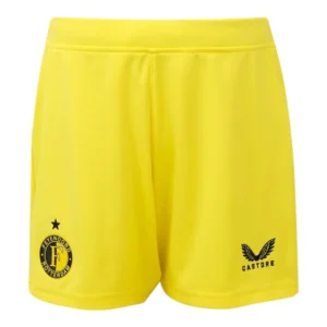 Short Feyenoord Goleiro 25/26 - Masculino Castore - Amarelo