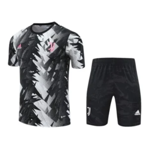 Kit Treino adulto - Camisa e Shorts - Juventus Adidas 23/24 - Branco e preto