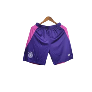Short Seleção da Alemanha II 24/25 - Masculino Adidas - Roxo com detalhes em rosa