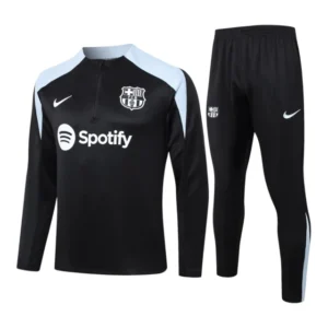 Conjunto Barcelona Treino 24/25 - Masculino Nike - Preto com detalhes em azul