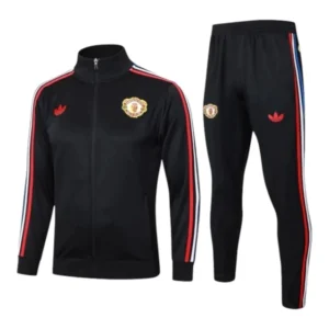 Conjunto Manchester United Treino 24/25 - Masculino Adidas - Preto