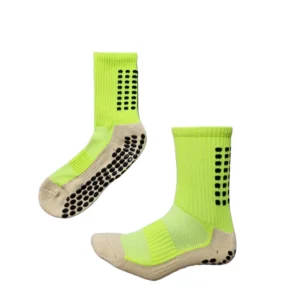 Meias Futebol Antiderrapante Cano Baixo - Verde com detalhes no branco e preto