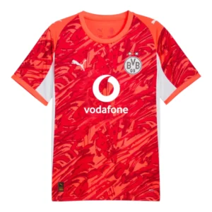 Camisa Borussia Dortmund Goleiro II 25/26 - Torcedor Puma Masculina - Laranja e vermelha