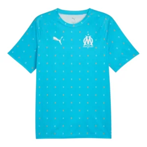Camisa Olympique Marseille Pre-jogo I 25/26 - Torcedor Puma Masculina - Azul