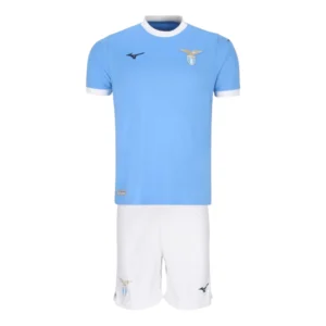 Kit Infantil Lazio I 25/26 - Mizuno - Azul e branco