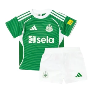 Kit Infantil Newcastle II 25/26 - Castore - Verde e branco