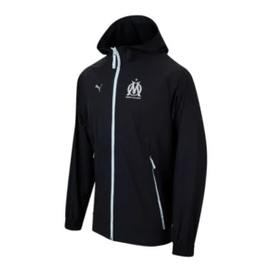 Jaqueta Corta-Vento Olympique Marseille 25/26 - Puma - Preta