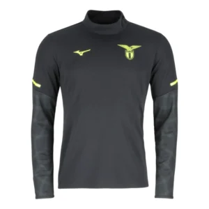 Camisa Lazio Treino 25/26 manga longa - Torcedor Mizuno Masculina - Preta