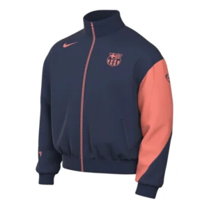 Jaqueta Corta-Vento Barcelona 25/26 - Masculina Nike - Azul e laranja