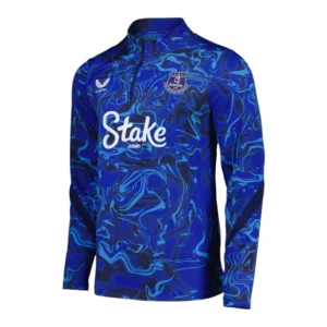 Camisa Everton Pré-jogo 25/26 manga longa - Torcedor Castore Masculina - Azul