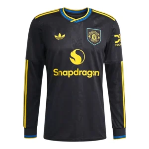 Camisa Manchester United III 25/26 manga longa - Torcedor Adidas Masculina - Preta