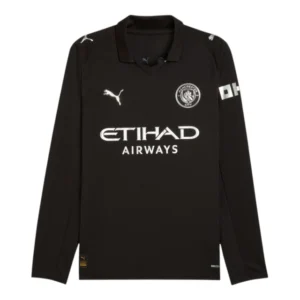 Camisa Manchester City II 25/26 manga longa - Torcedor Puma Masculina - Preta