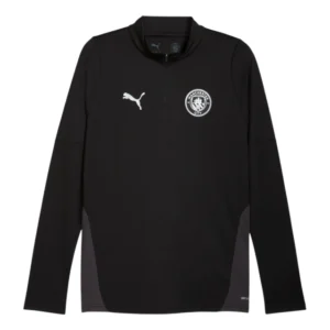 Camisa Manchester City Treino 25/26 manga longa - Torcedor Puma Masculina - Preta