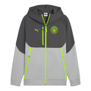 Jaqueta Corta-Vento Manchester City 25/26 - Masculina Puma - Cinza