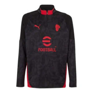 Camisa AC Milan Treino 25/26 manga longa - Torcedor Puma Masculina - Preta