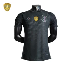 Camisa Flamengo II 23/24 - Jogador Adidas Masculina - Preto com patch da libertadores